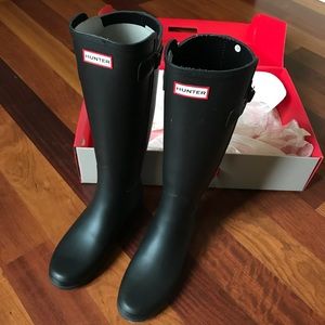 Hunter Original Ref Back Strap Stripe Rainboots